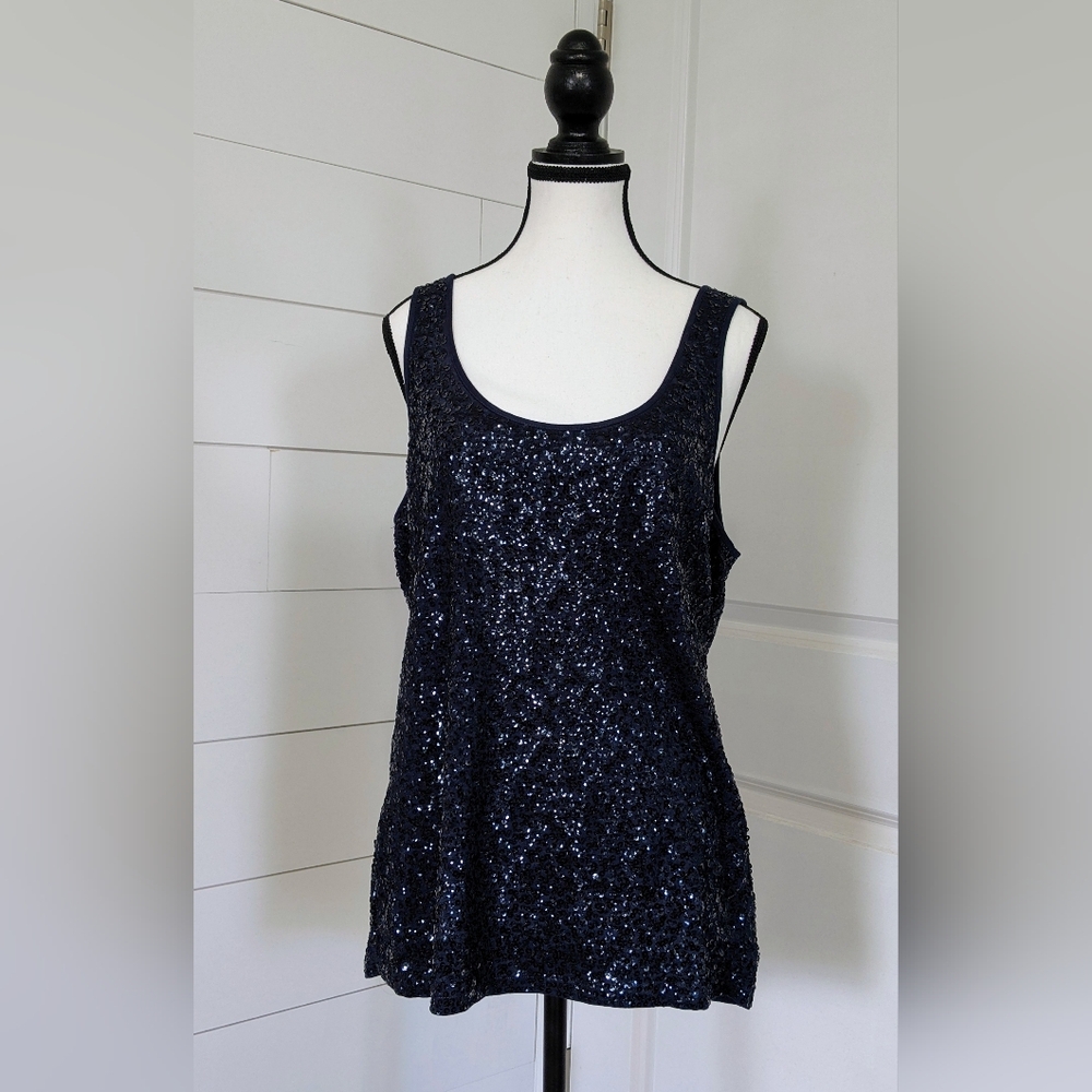 🟣 NWT J. Crew Sequin Tank Top